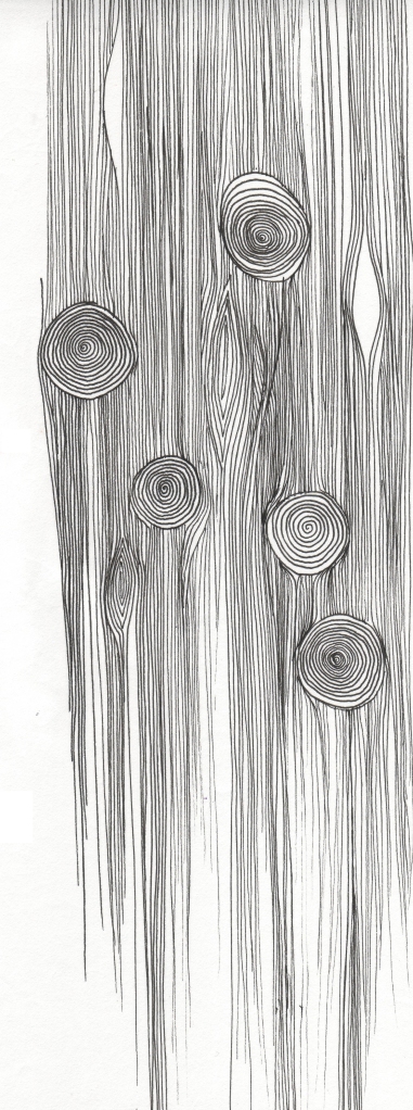 Woodgrain. Martha Steele. 4" x 12"